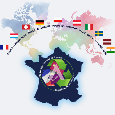 ADIMAS | Son positionnement dans le monde pour le recyclage des cartes à puce