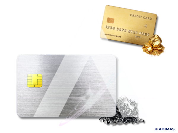 ADIMAS | Carte en métal, matériaux des carte à puce